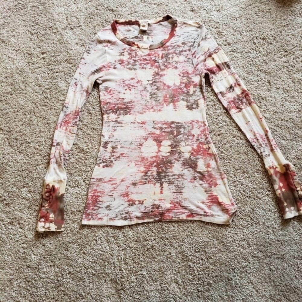 Sundance Ribbed Lightweight Long Sleeve Shirt Size Medium